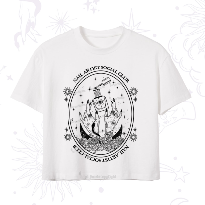 Purplehecate Nail Artist Club Crop T-Shirt