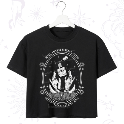 Purplehecate Nail Artist Club Crop T-Shirt