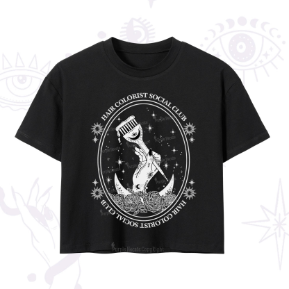 Purplehecate Hair Colorist Social Club Crop T-Shirt