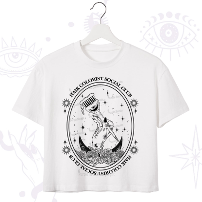 Purplehecate Hair Colorist Social Club Crop T-Shirt