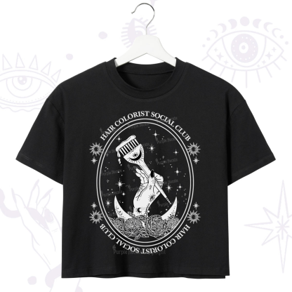 Purplehecate Hair Colorist Social Club Crop T-Shirt