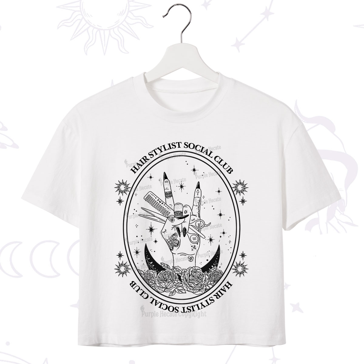 Purplehecate Hair Stylist Club Crop T-Shirt