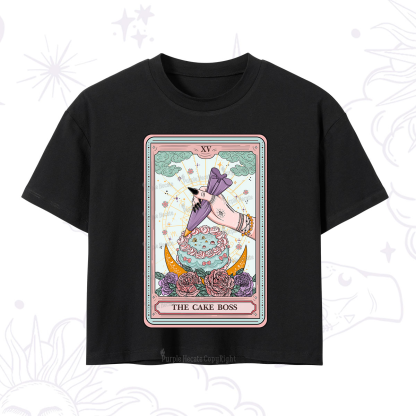 Purplehecate The Cake Boss Tarot Card Crop T-Shirt