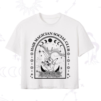 Purplehecate Hair Magician Social Club Collective Crop T-Shirt