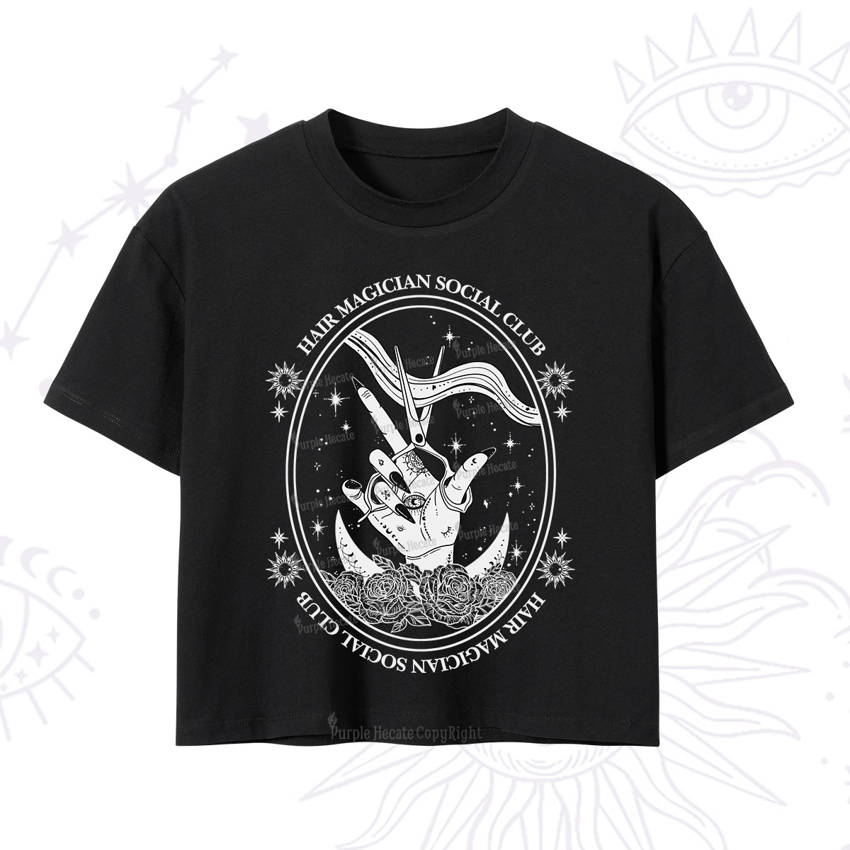 Purplehecate Hair Magician Social Club Crop T-Shirt