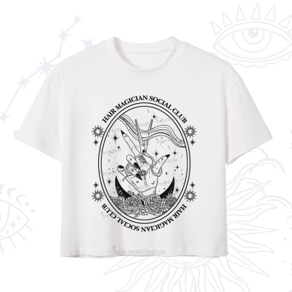 Purplehecate Hair Magician Social Club Crop T-Shirt