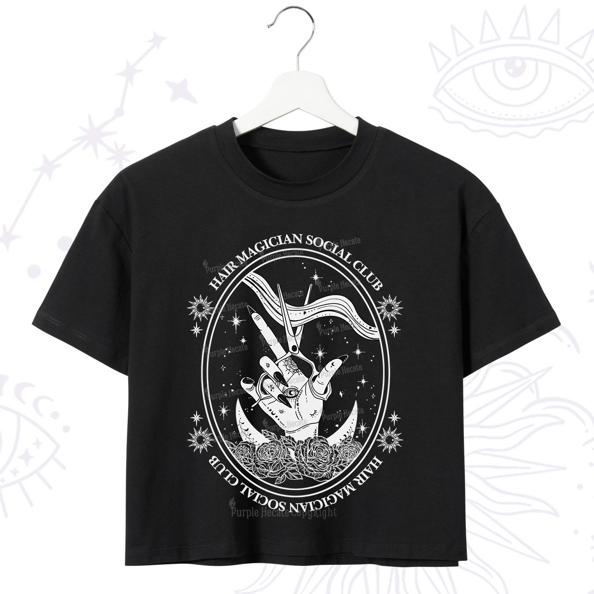Purplehecate Hair Magician Social Club Crop T-Shirt