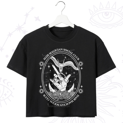 Purplehecate Hair Magician Social Club Crop T-Shirt