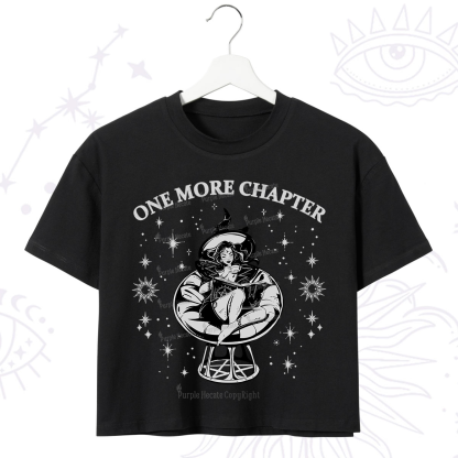 Purplehecate One More Chapter Books Crop T-Shirt