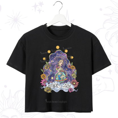 Purplehecate Mother Ship Crop T-Shirt
