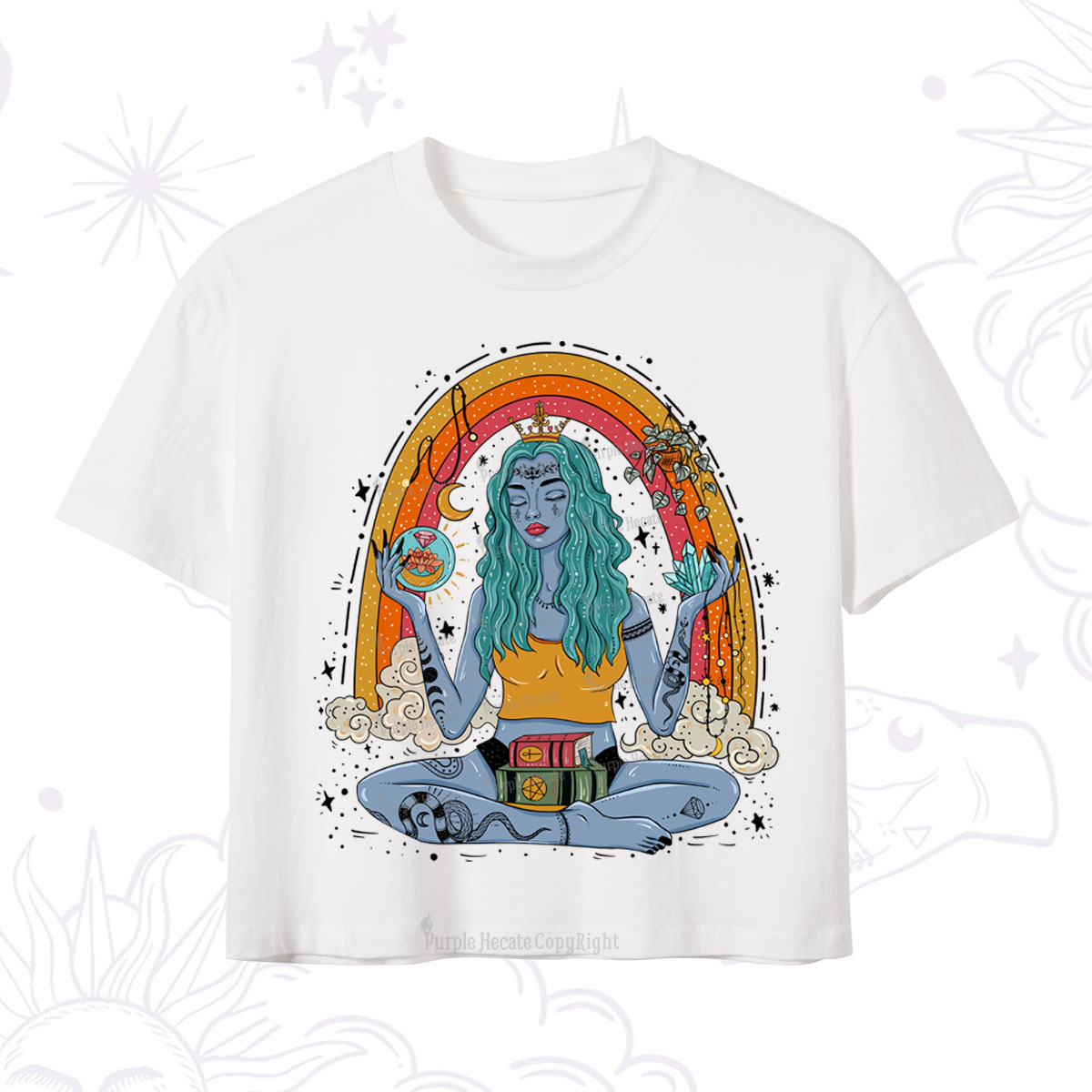 Purplehecate I'm The Queen Of All My Dreams Crop T-Shirt