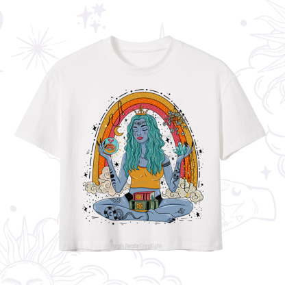 Purplehecate I'm The Queen Of All My Dreams Crop T-Shirt