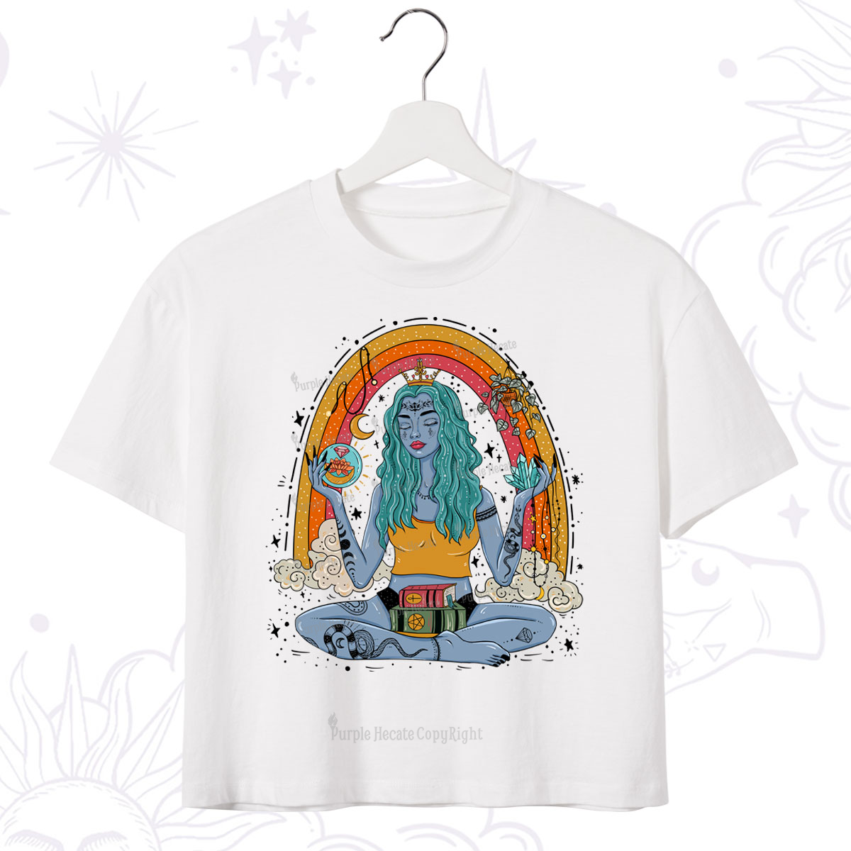 Purplehecate I'm The Queen Of All My Dreams Crop T-Shirt