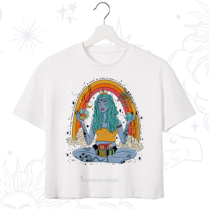 Purplehecate I'm The Queen Of All My Dreams Crop T-Shirt