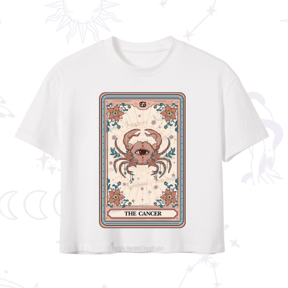 Purplehecate The Cancer Tarot Card Crop T-Shirt