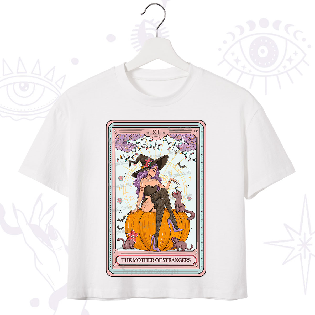 Purplehecate The Mother Of Strangers Tarot Crop T-Shirt