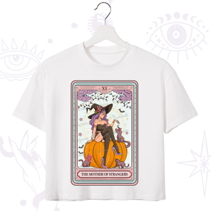 Purplehecate The Mother Of Strangers Tarot Crop T-Shirt