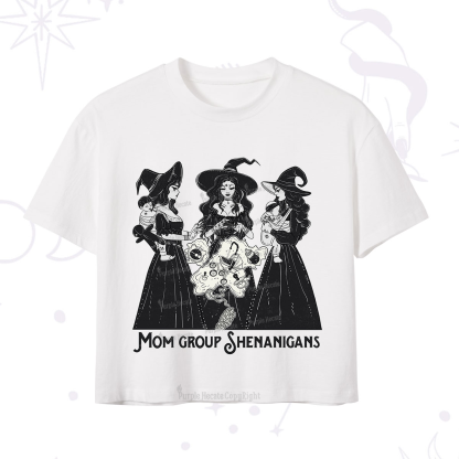 Purplehecate Mom Group Shenanigans Crop T-Shirt