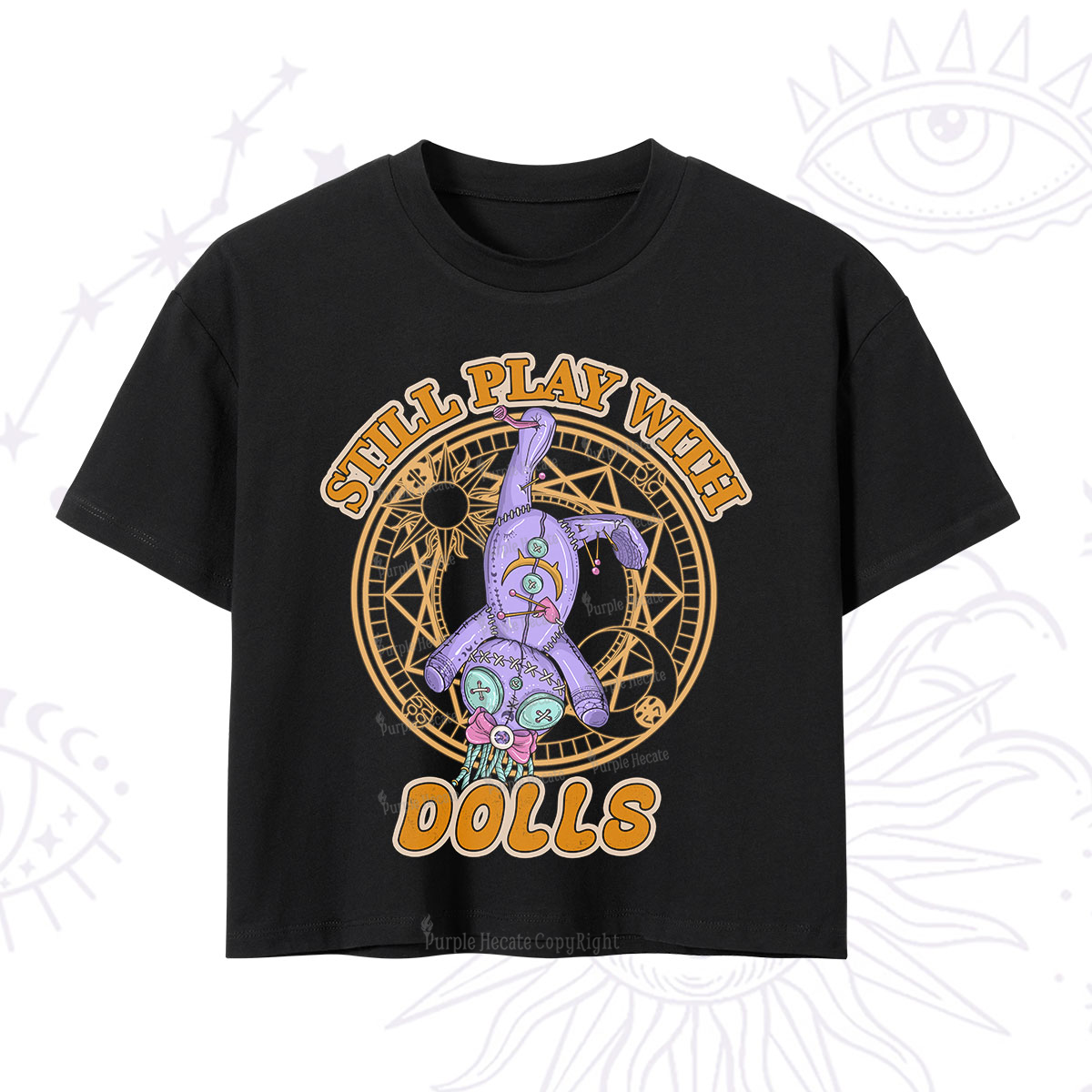 Purplehecate Still Plays With Dolls Crop T-Shirt