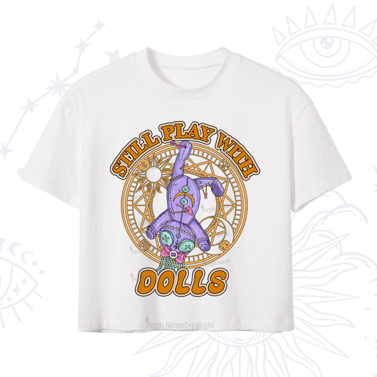 Purplehecate Still Plays With Dolls Crop T-Shirt