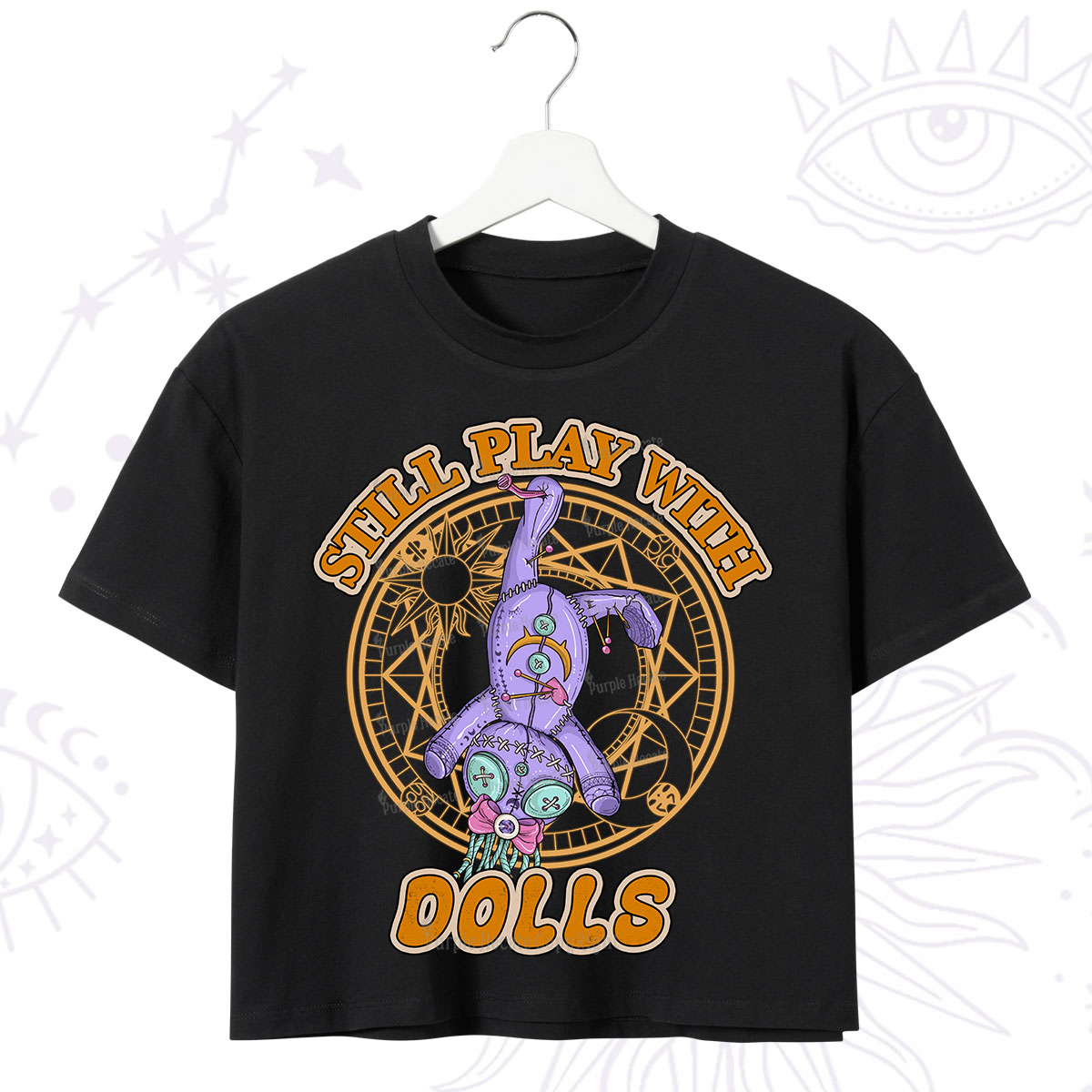 Purplehecate Still Plays With Dolls Crop T-Shirt