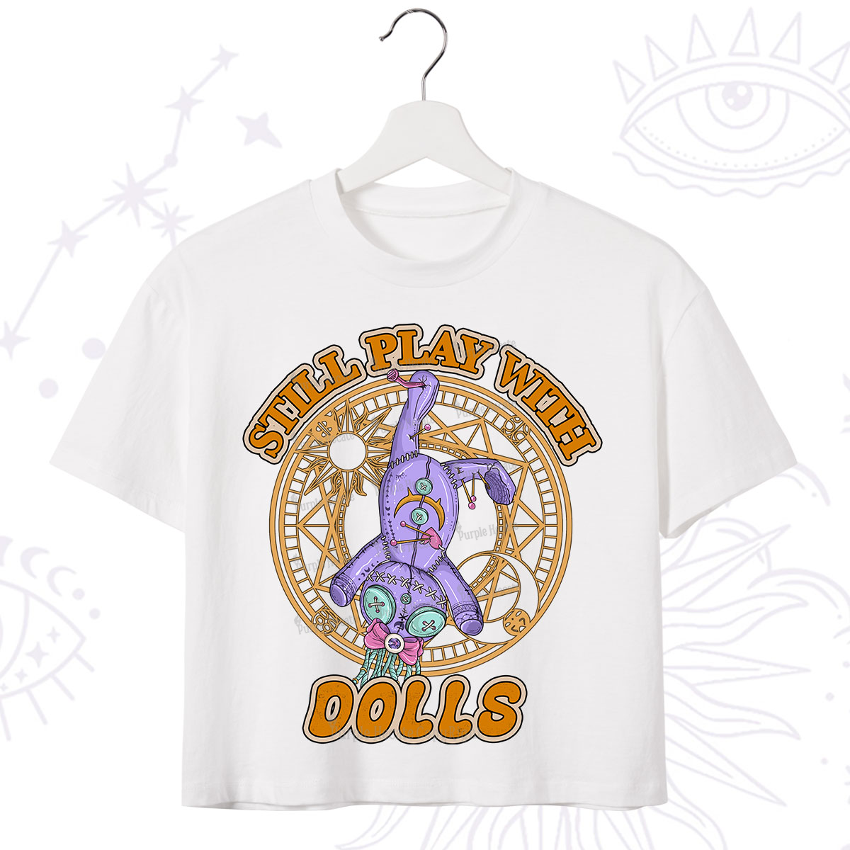 Purplehecate Still Plays With Dolls Crop T-Shirt