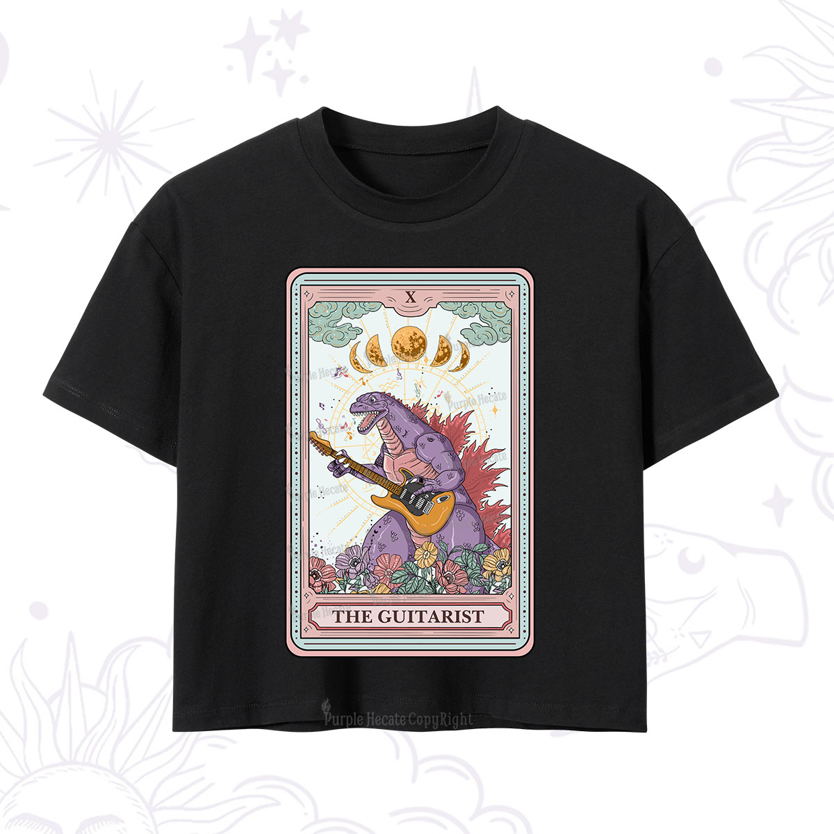 Purplehecate The Guitarist Tarot Crop T-Shirt