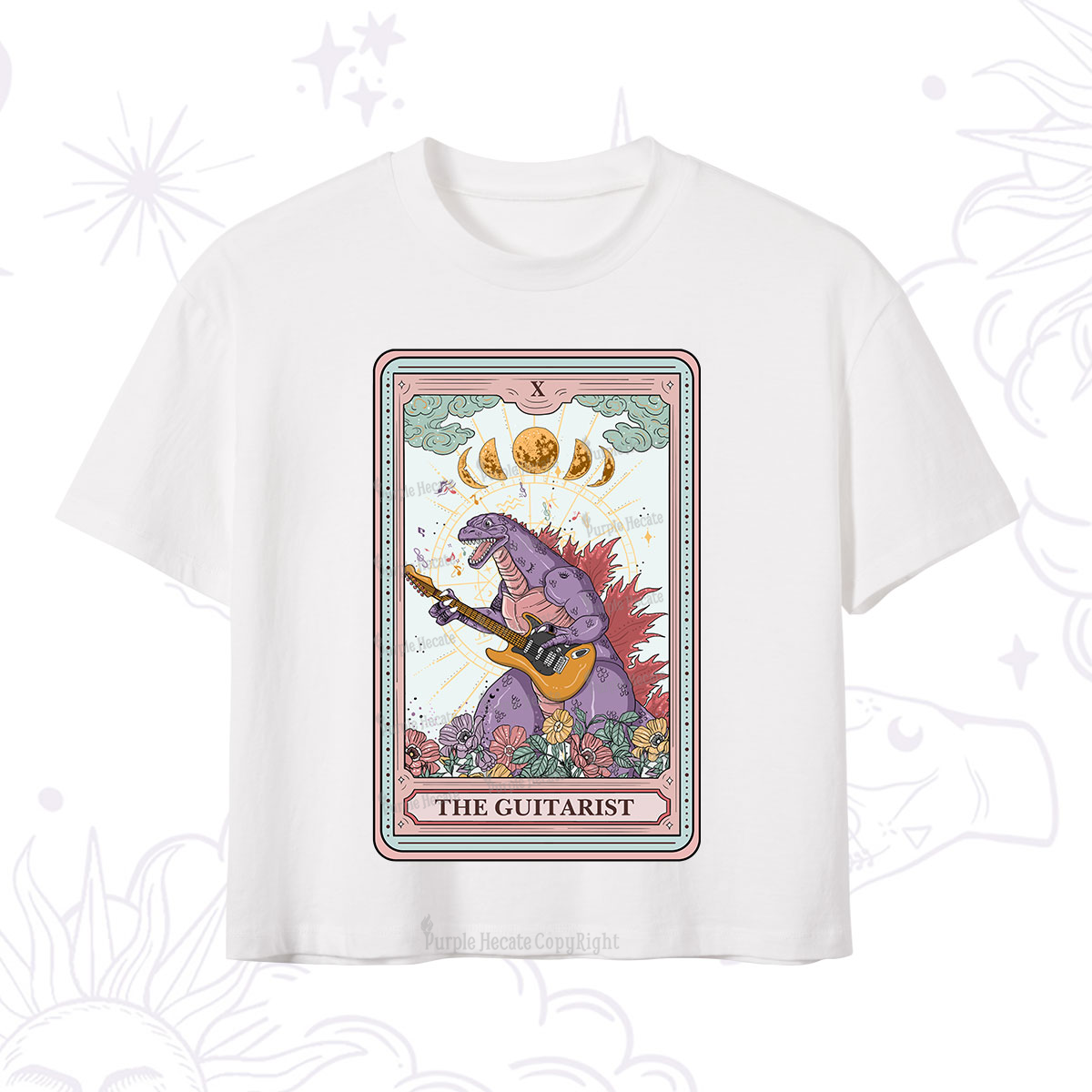 Purplehecate The Guitarist Tarot Crop T-Shirt