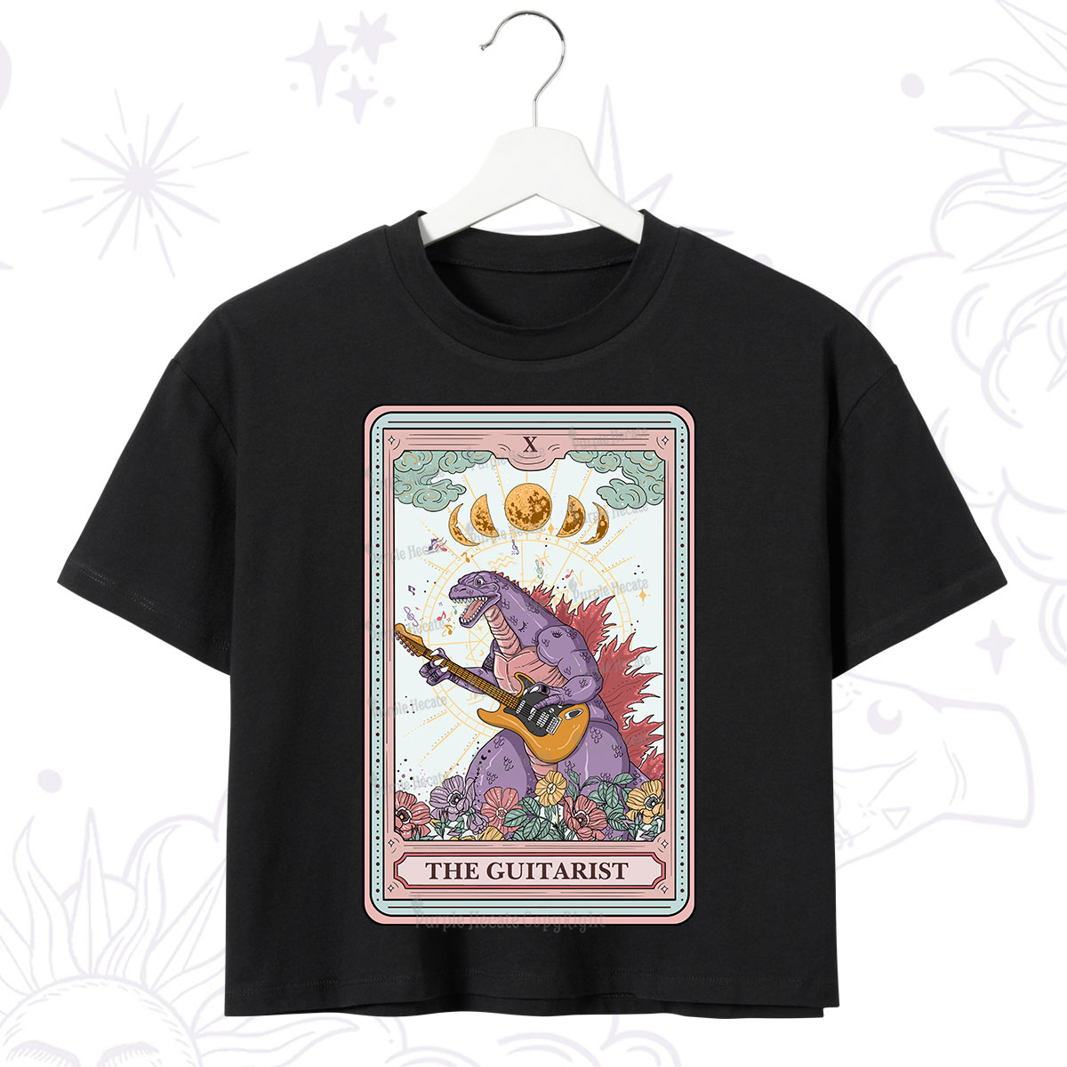 Purplehecate The Guitarist Tarot Crop T-Shirt