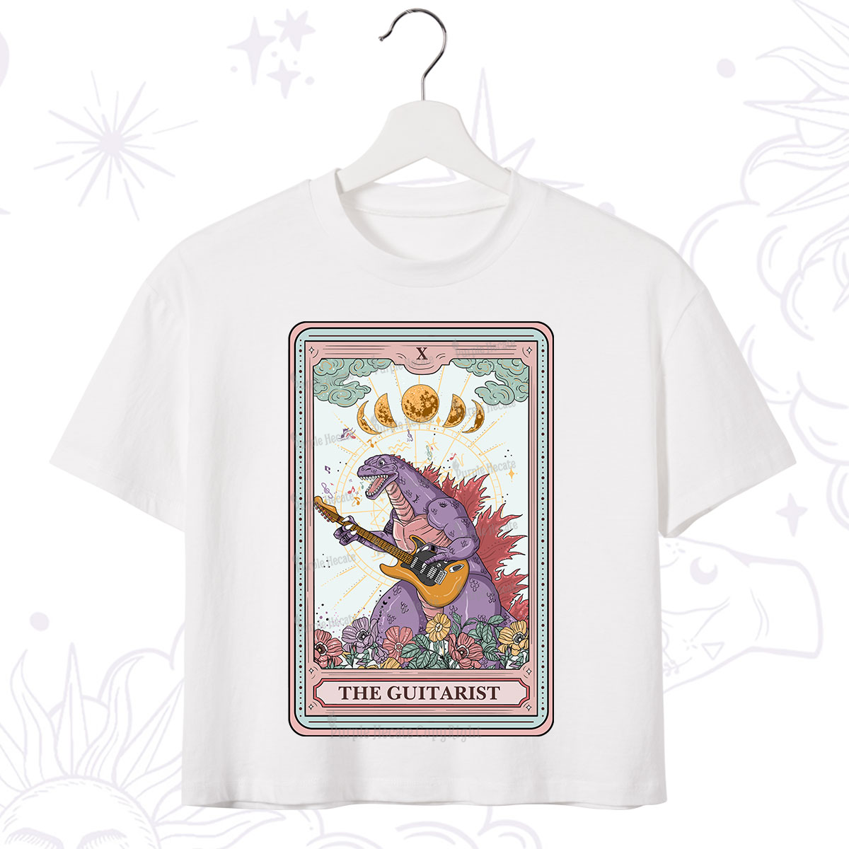 Purplehecate The Guitarist Tarot Crop T-Shirt