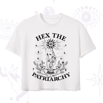 Purplehecate Smash The Patriarchy Crop T-Shirt