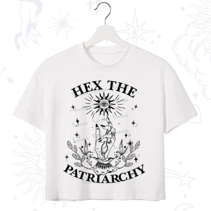 Purplehecate Smash The Patriarchy Crop T-Shirt