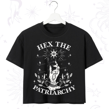 Purplehecate Smash The Patriarchy Crop T-Shirt