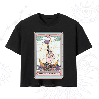 Purplehecate The Esthetician Tarot Card Crop T-Shirt