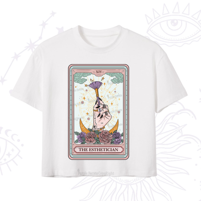 Purplehecate The Esthetician Tarot Card Crop T-Shirt