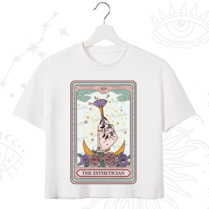 Purplehecate The Esthetician Tarot Card Crop T-Shirt