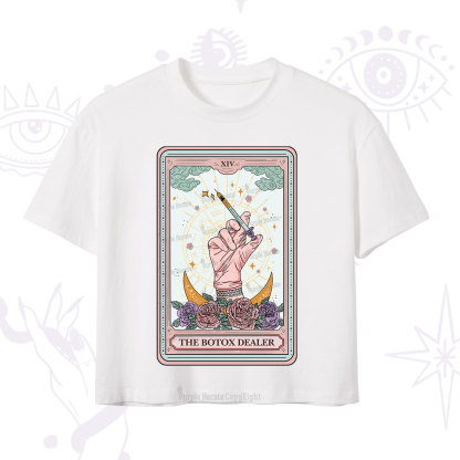 Purplehecate The Botox Dealer Tarot Card Crop T-Shirt