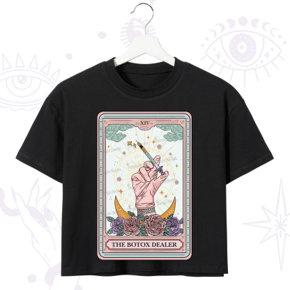 Purplehecate The Botox Dealer Tarot Card Crop T-Shirt