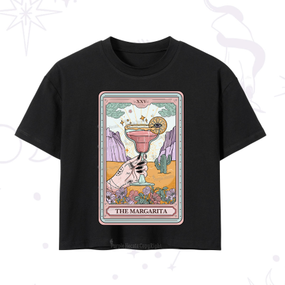 Purplehecate The Margarita Tarot Card Crop T-Shirt