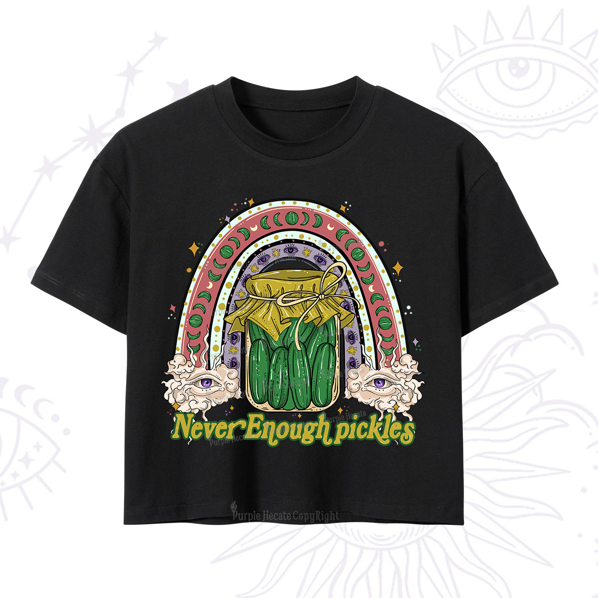 Purplehecate Never Enough Pickles Crop T-Shirt