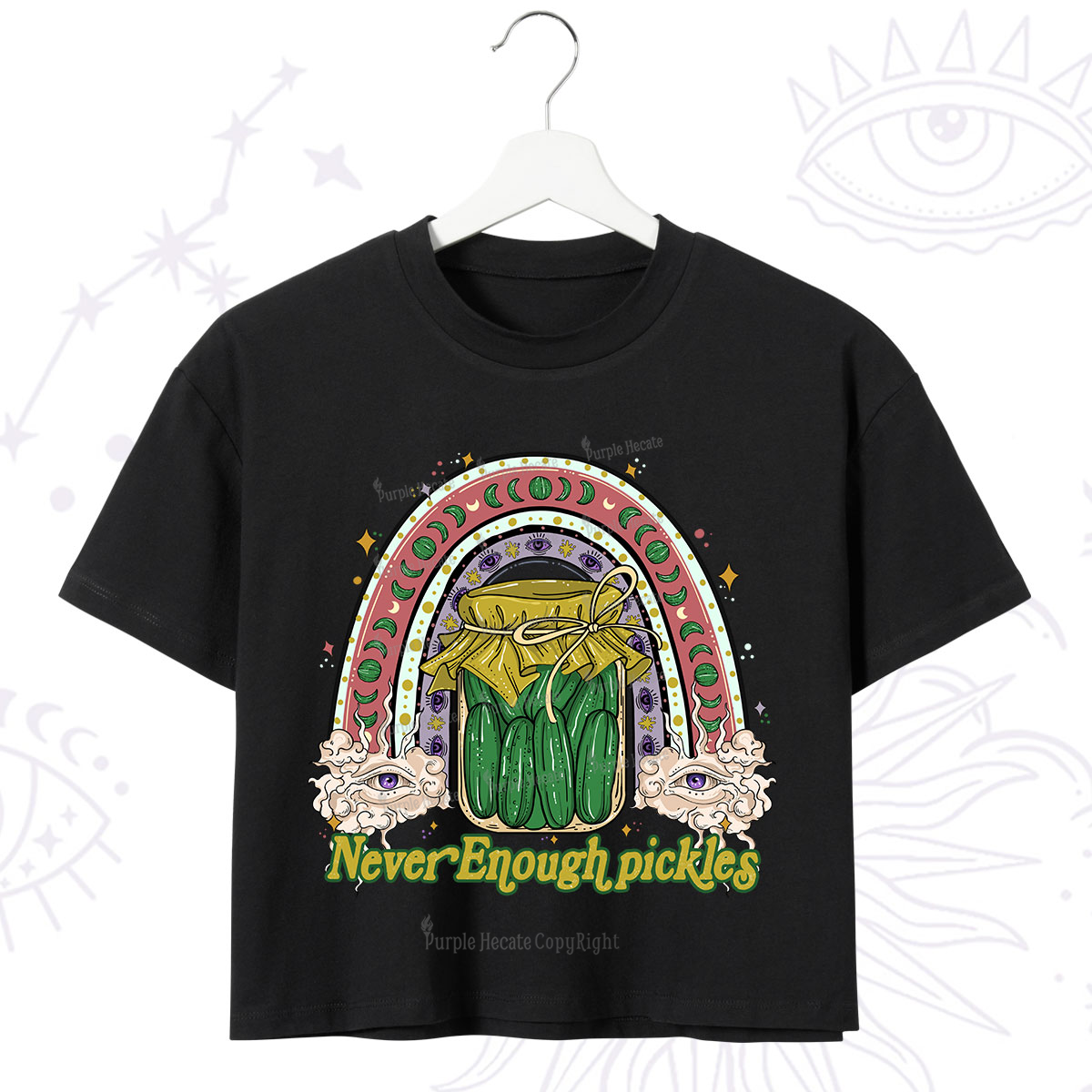 Purplehecate Never Enough Pickles Crop T-Shirt