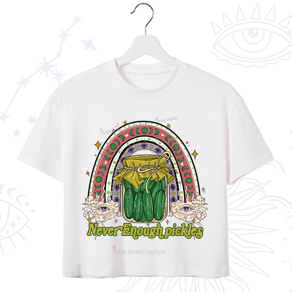 Purplehecate Never Enough Pickles Crop T-Shirt