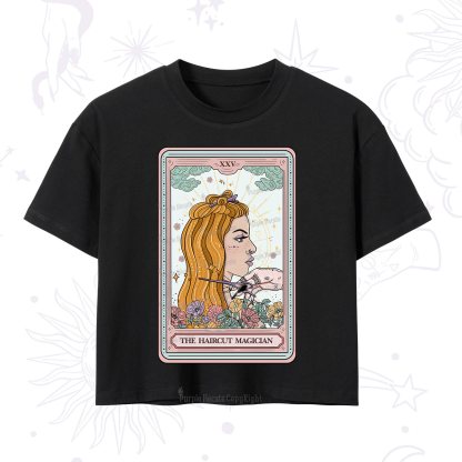 Purplehecate The Haircut Magician Tarot Crop T-Shirt