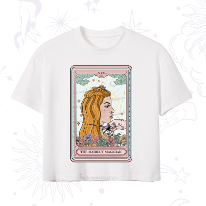 Purplehecate The Haircut Magician Tarot Crop T-Shirt