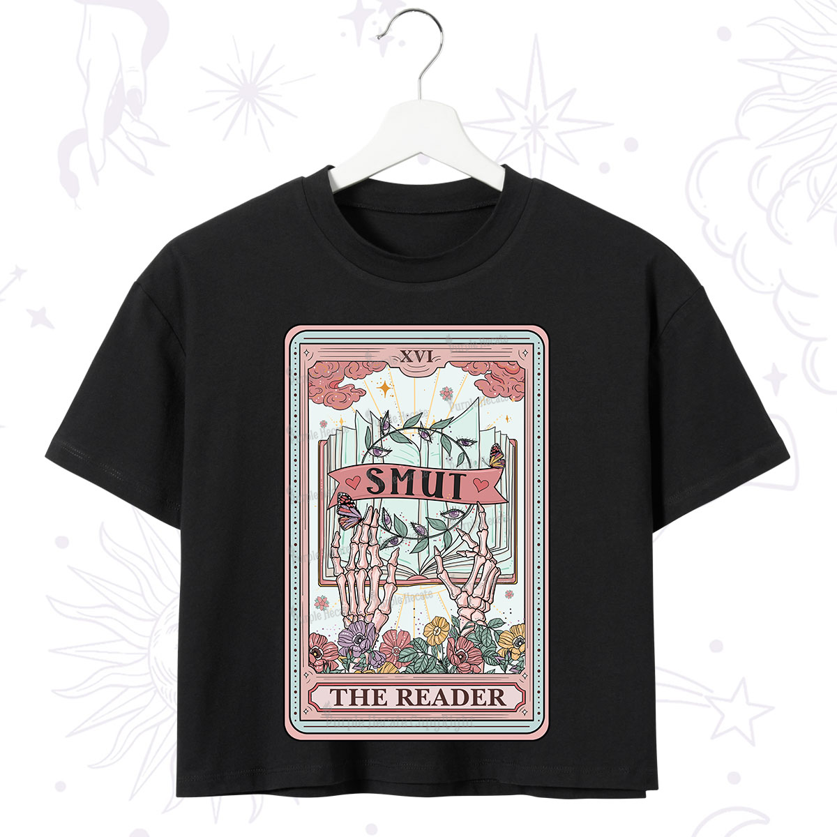 Purplehecate The Smut Reader Tarot Crop T-Shirt