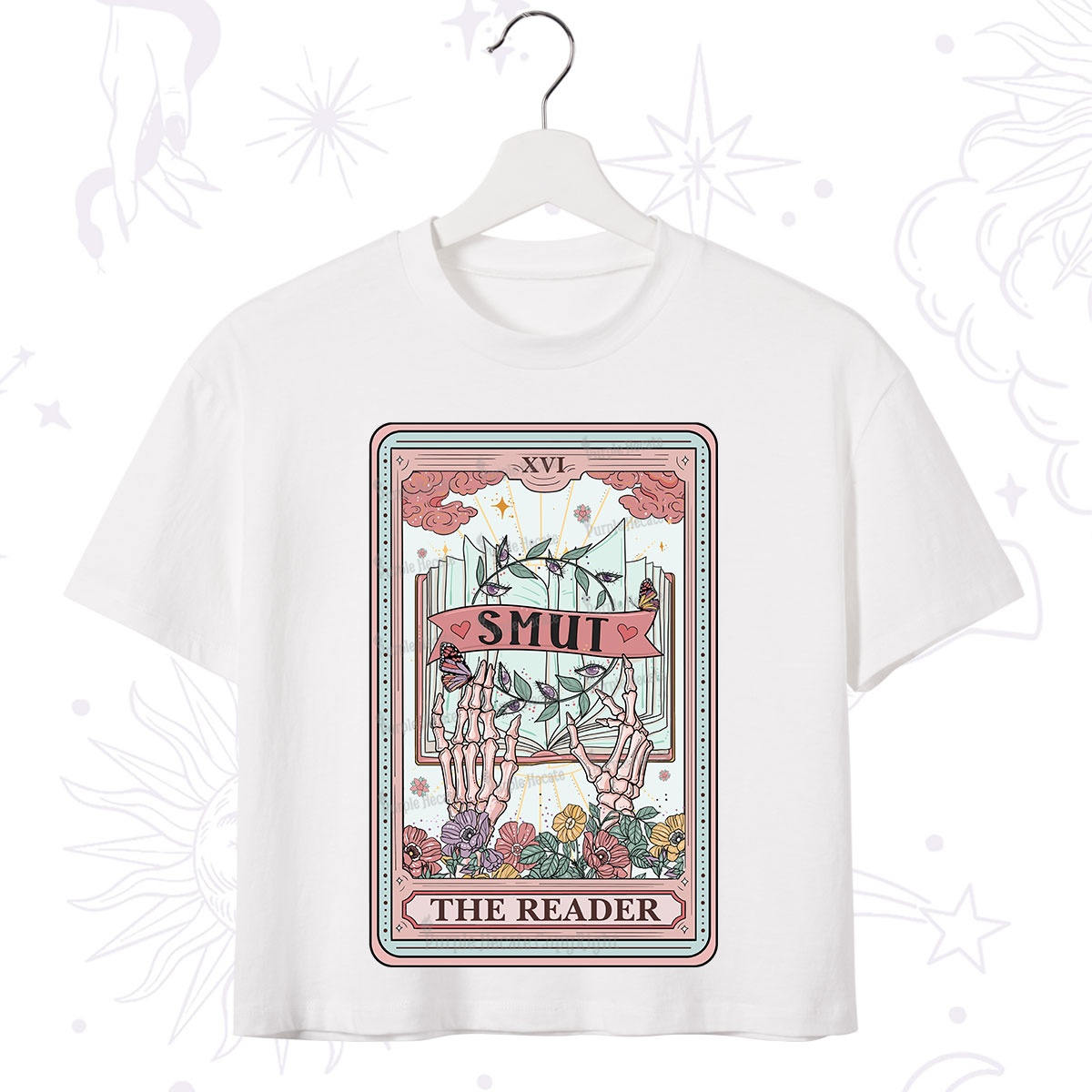 Purplehecate The Smut Reader Tarot Crop T-Shirt