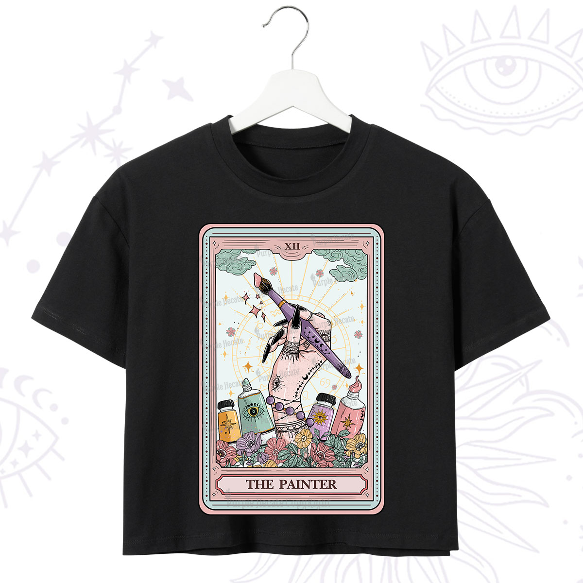Purplehecate The Painter Tarot Crop T-Shirt