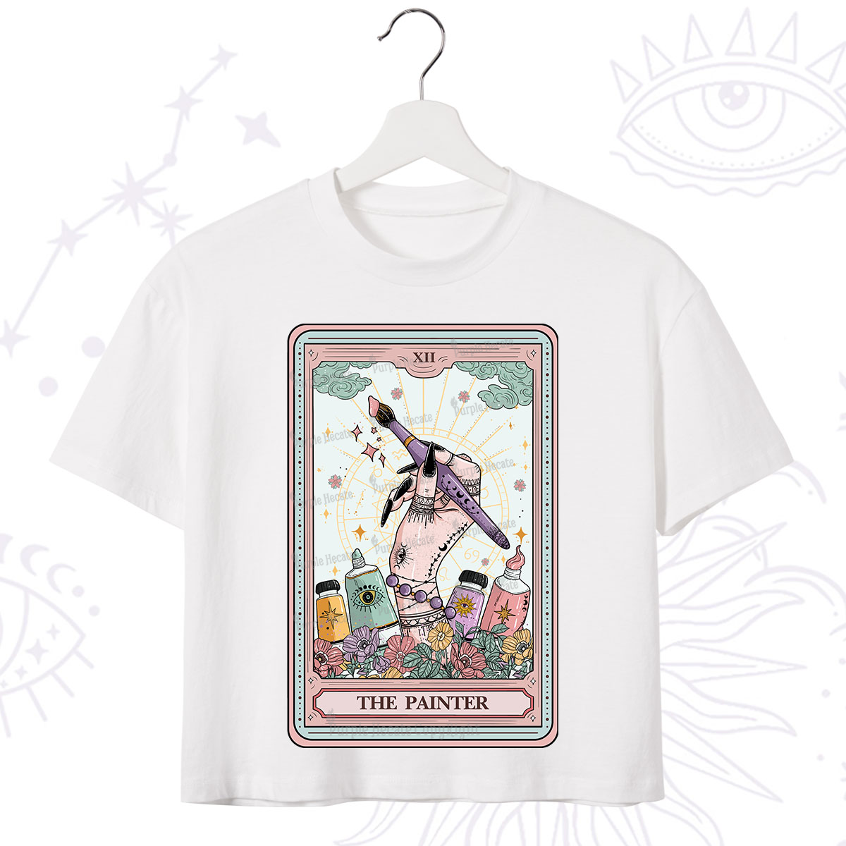 Purplehecate The Painter Tarot Crop T-Shirt