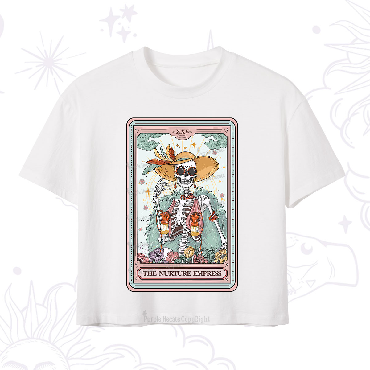 Purplehecate The Nurture Empress Tarot Crop T-Shirt