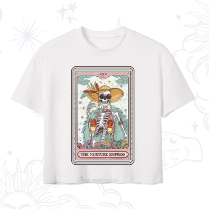 Purplehecate The Nurture Empress Tarot Crop T-Shirt